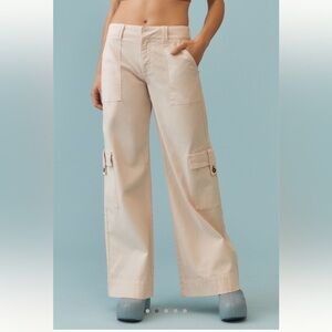 Pilcro Mid-Rise Wide-Leg Cargo Pants